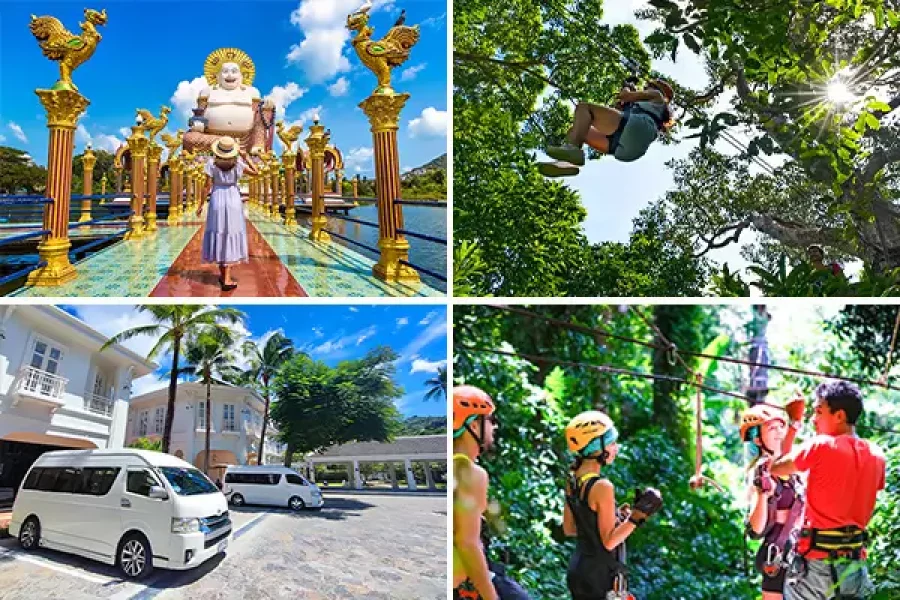 Sightseeing in Koh Samui + Zipline