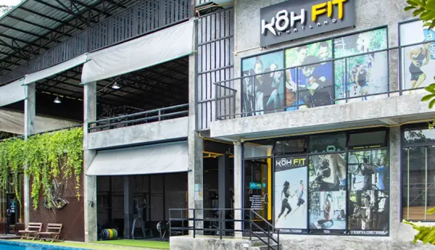 Koh Fit Koh Samui fitness center exterior – modern gym and training facility in Thailand.